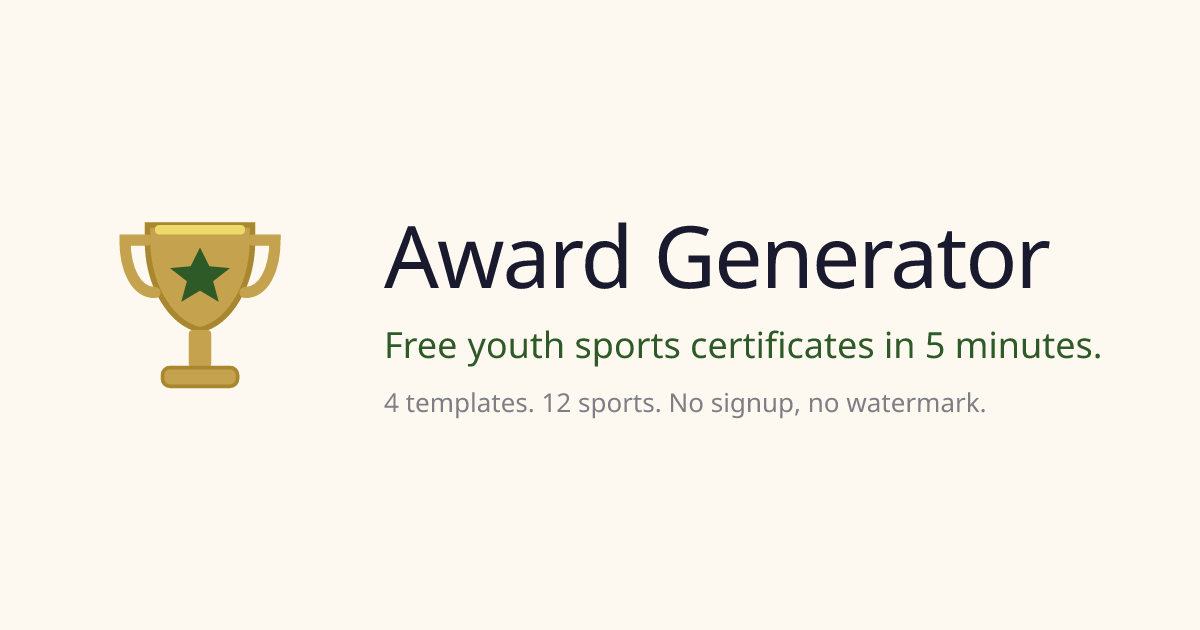 Youth Wrestling Award Ideas: 35+ | Award Generator